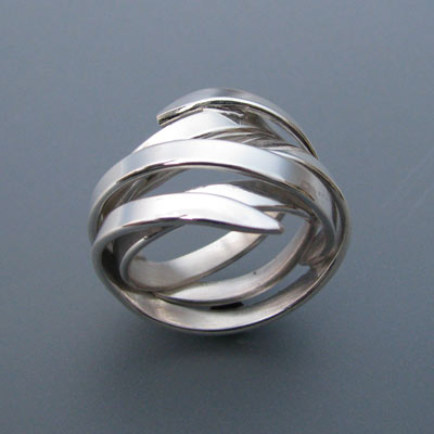 Zilveren ring Serie: Gras